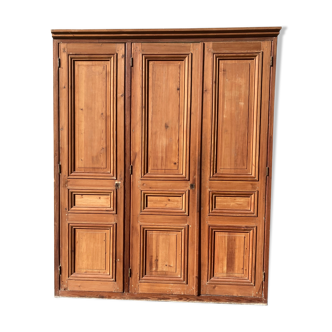 Old three-door closet