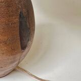 Stone lamp with pleated shade