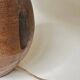 Stone lamp with pleated shade
