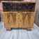 Restored Compact Art Deco Walnut Cabinet with Engraved Glass 1930s