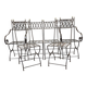 Wrought iron garden furniture