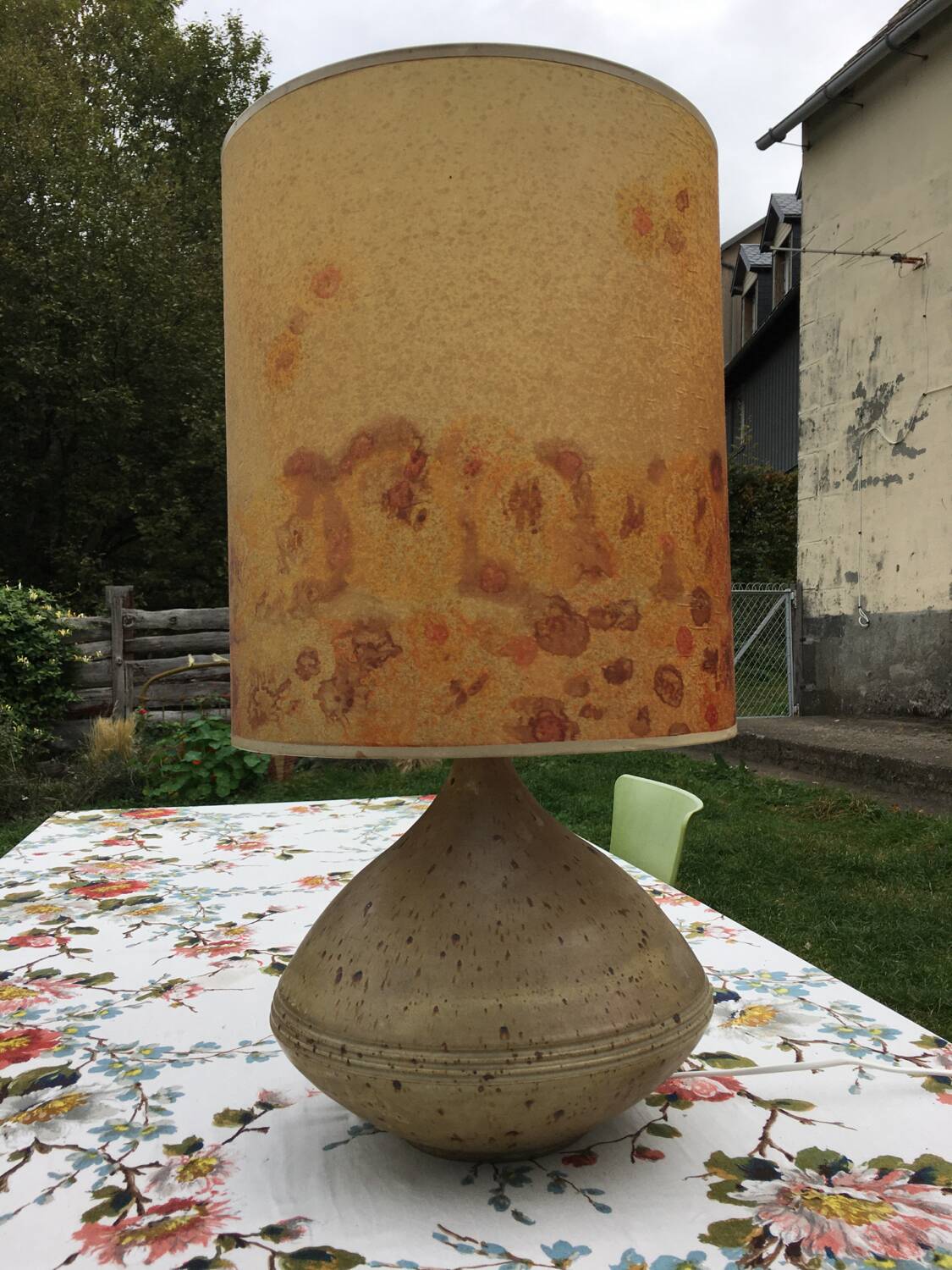 70s ceramic lamp