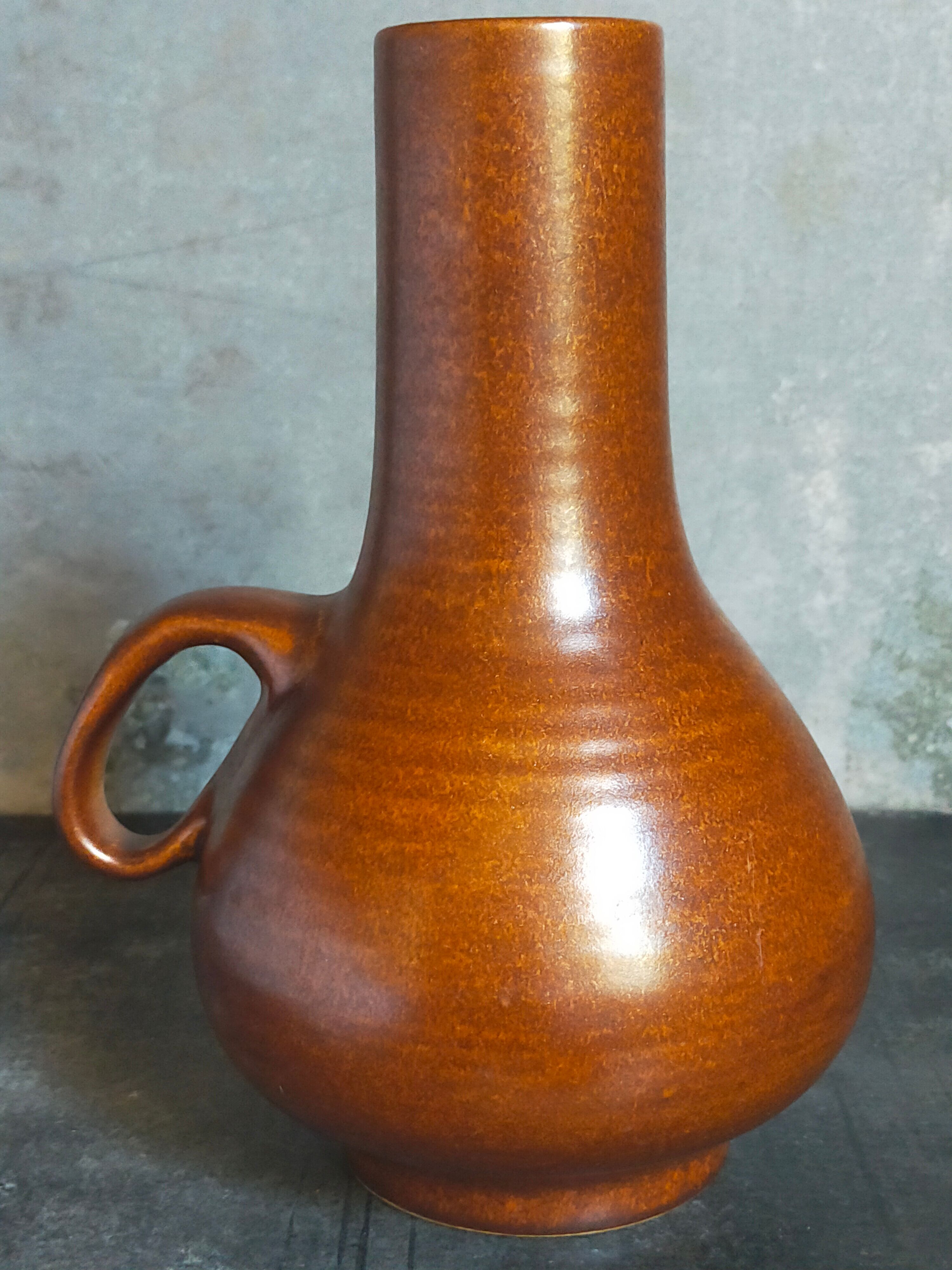Vintage ceramic handle vase
