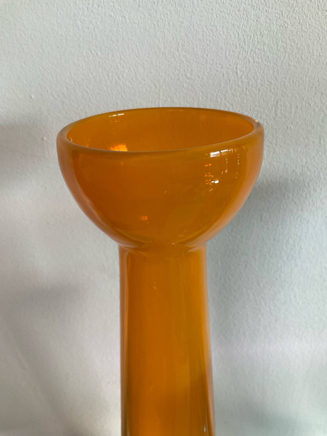 Set of 3 vintage glass paste vases