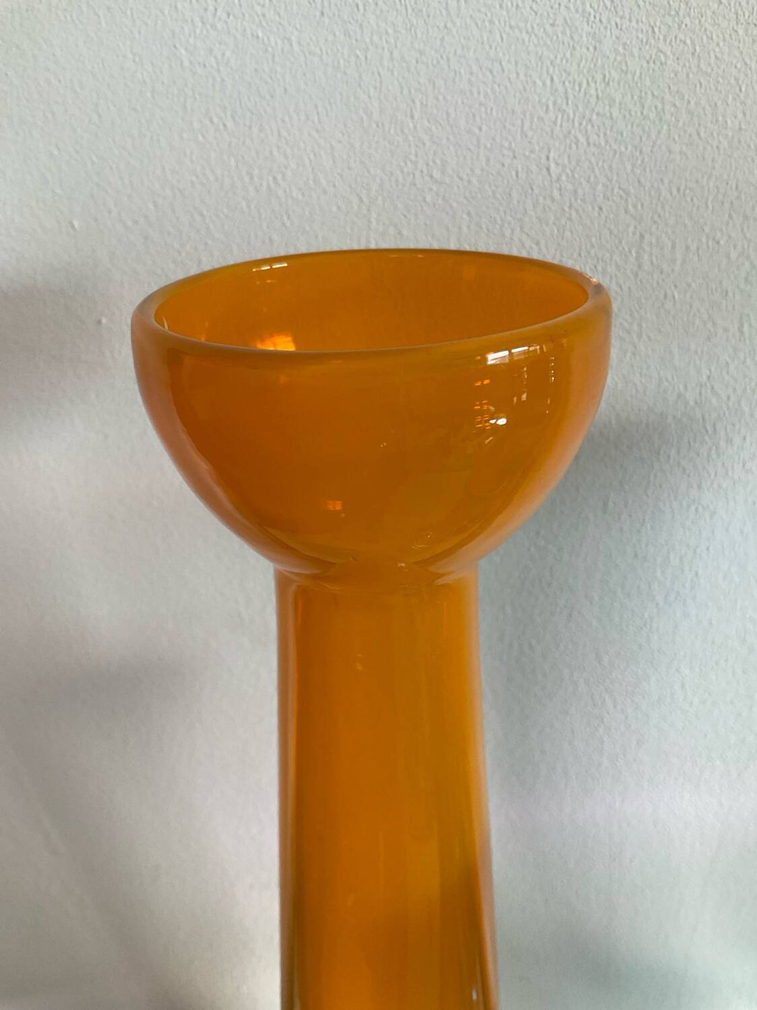 Set of 3 vintage glass paste vases