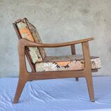 Scandinavian teak armchair from the 60s