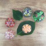 5 balls sulfide paperweight