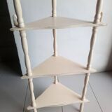 Old corner wall shelf turned wood