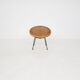 Vintage metal and rattan lounge chair , The Netherlands 1960’s