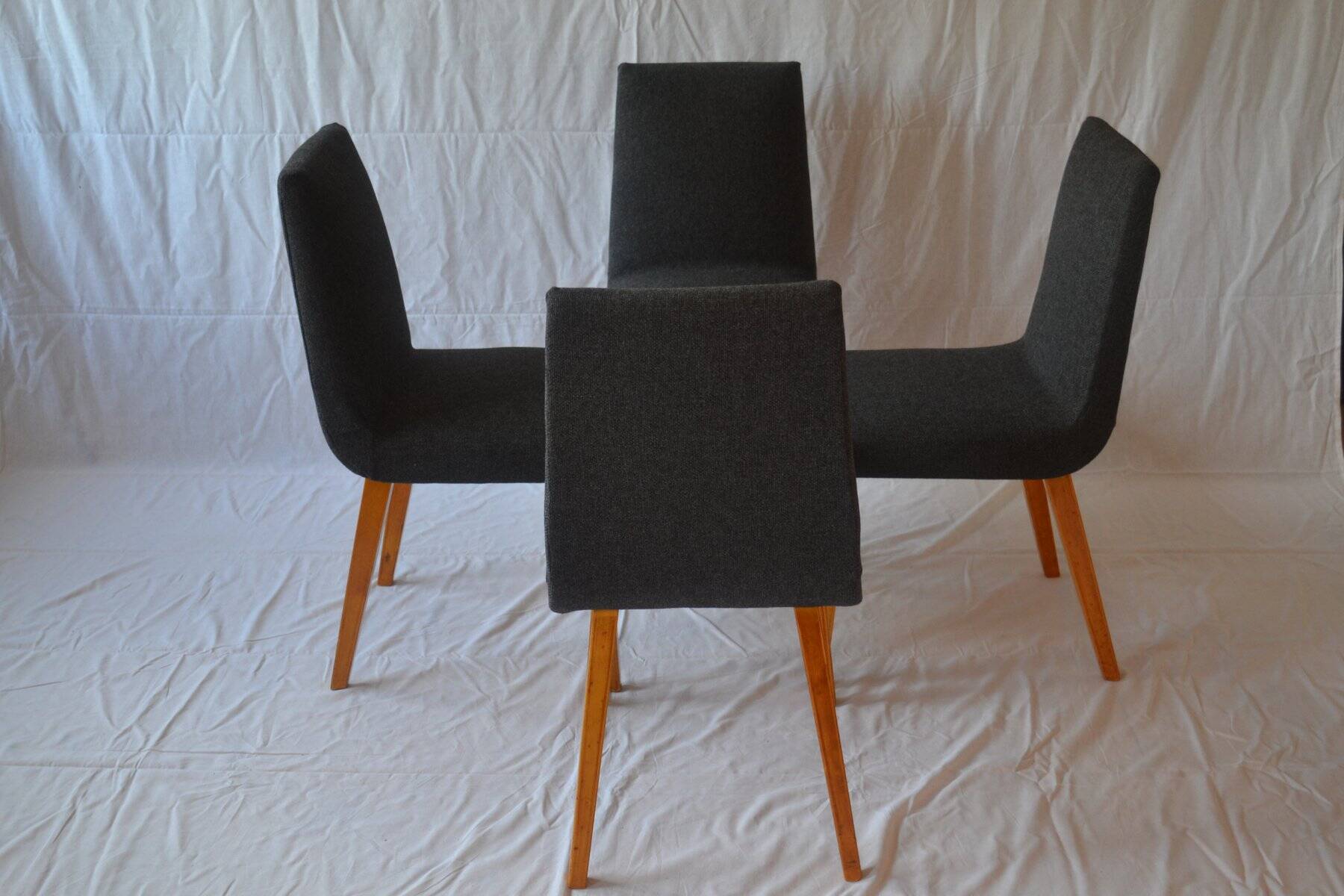 1326 dining chairs by Lejkowski & Lesniewski for Krakowskie Fabryki Mebli, 1962, set of 4