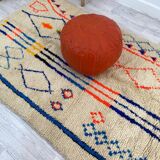 Handmade wool berber rug 246 x 140 cm