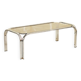 Chrome and smoked glass coffee table "Mozambo", Italy, 1970s