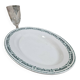 Plat ovale en faïence de Longwy