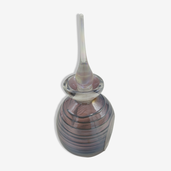 Flacon de parfum murano dans le goût de sommerso ou flavio poli