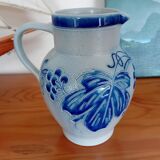 Large pitcher Alsace sandstone signed