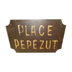 Plaque en acier peinte
