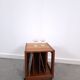 Meuble en teck LP sur roulettes, table d'appoint, table de nuit, armoire 1