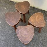 Series of 4 modernist stools