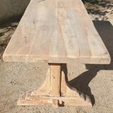 Solid wood farmhouse table, 220 cm