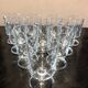 Lot 10 glasses decorated Luminarc model Sweden or Cavalier