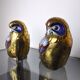 Pair of brass owls Serre livres, Italy, 1970