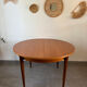 Table ronde scandinave extensible en teck