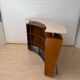 Mid-century bar in teak wood, metal and travertine, Italy, 1970