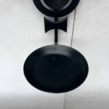 Mid-century modern Danish candle holders in metal and glass by Dantoft, 1960s, set of 2.