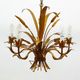 Lustre floral hollywood regency années 1970