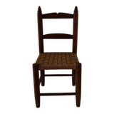 Child's chair made of wood and rope