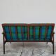 Vintage Scandinavian 2-seater sofa bench - 1950s