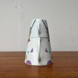 Teapot or coffee pot with cup from the German postmodern VIP collection by Seltmann Weiden, set of 2.