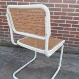 Set of 4 Cesca b32 model chairs in white