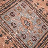 3x11 Dark Salmon Turkish Runner Rug, 85x336Cm SK 5476