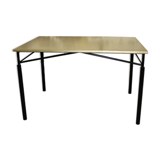 Table with brass top