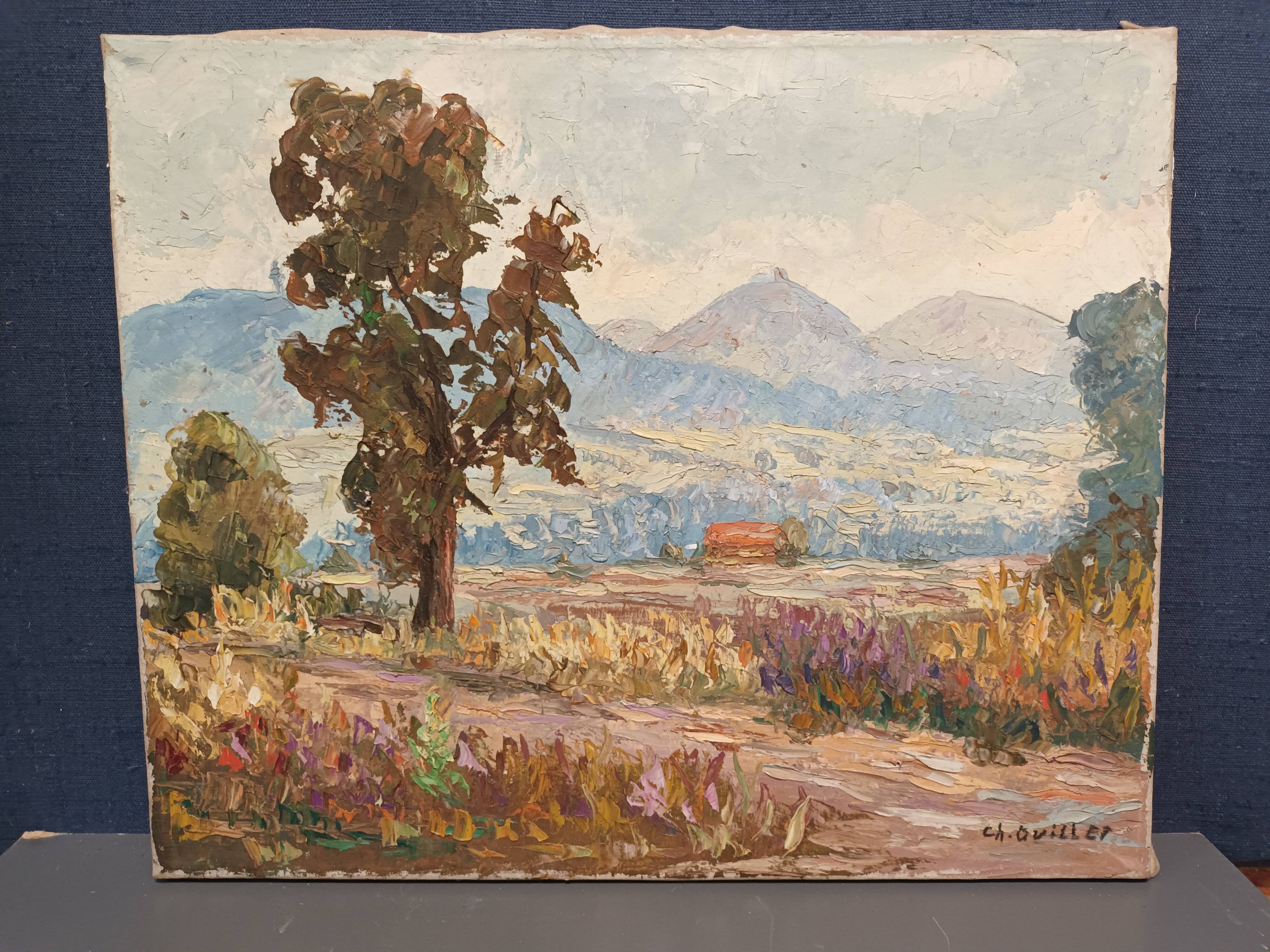 Landscape painting by C.Quillet