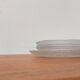 Vintage Finnish Glass Plates Solaris by Tapio Wirkkala for Iittala, Set of 5