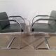 Paire de fauteuils cuir  BRNO, design de L. Mies Van Der Rohe