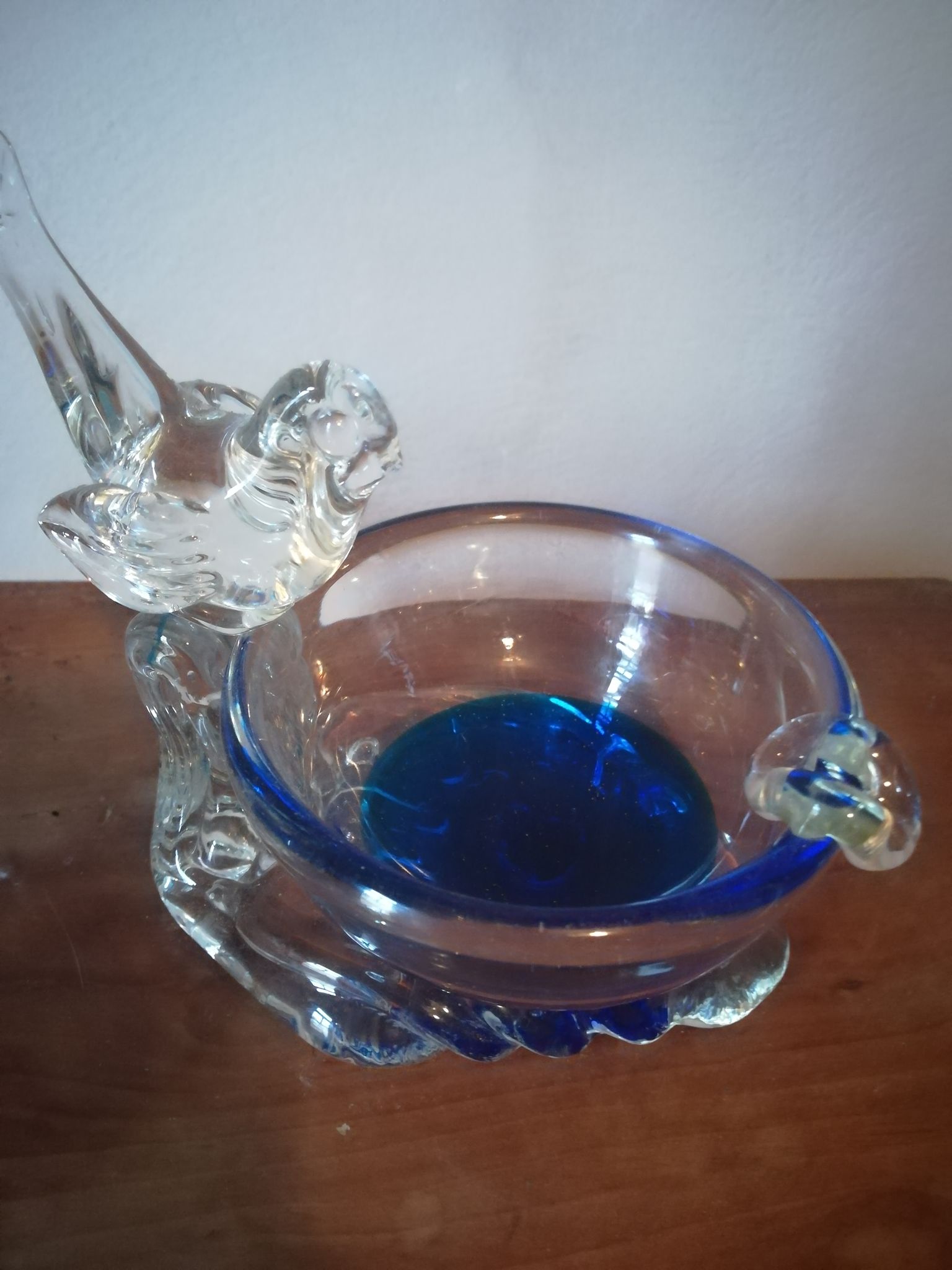 Cendrier en verre de Murano