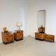 Vintage UP Závody Burl Walnut Dressing Table by Jindřich Halabala, 1957