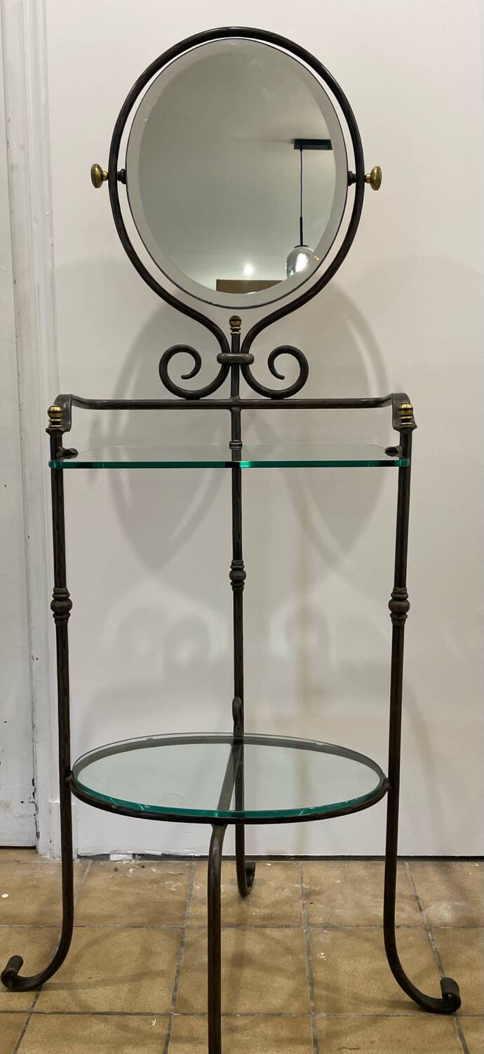 Wrought iron bathroom caddy