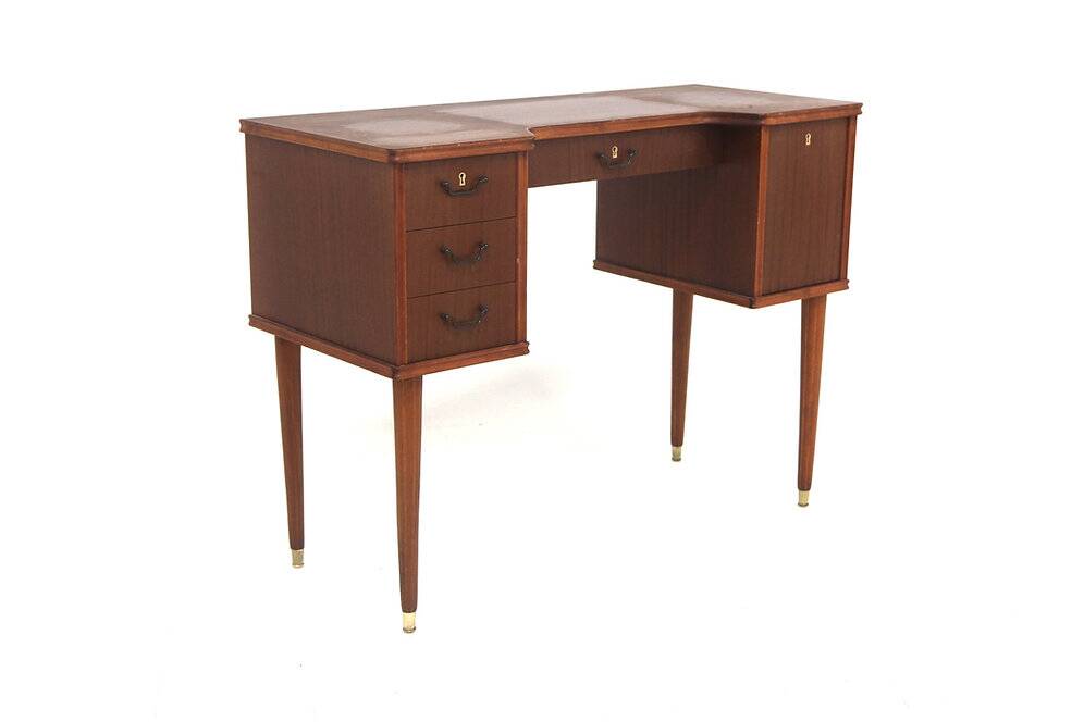 Scandinavian mahogany secretary, Sweden, 1950