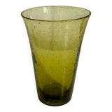 Vase en verre bulle de Biot, Vert, 1970