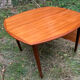 Table à rallonges bois vintage Années 60