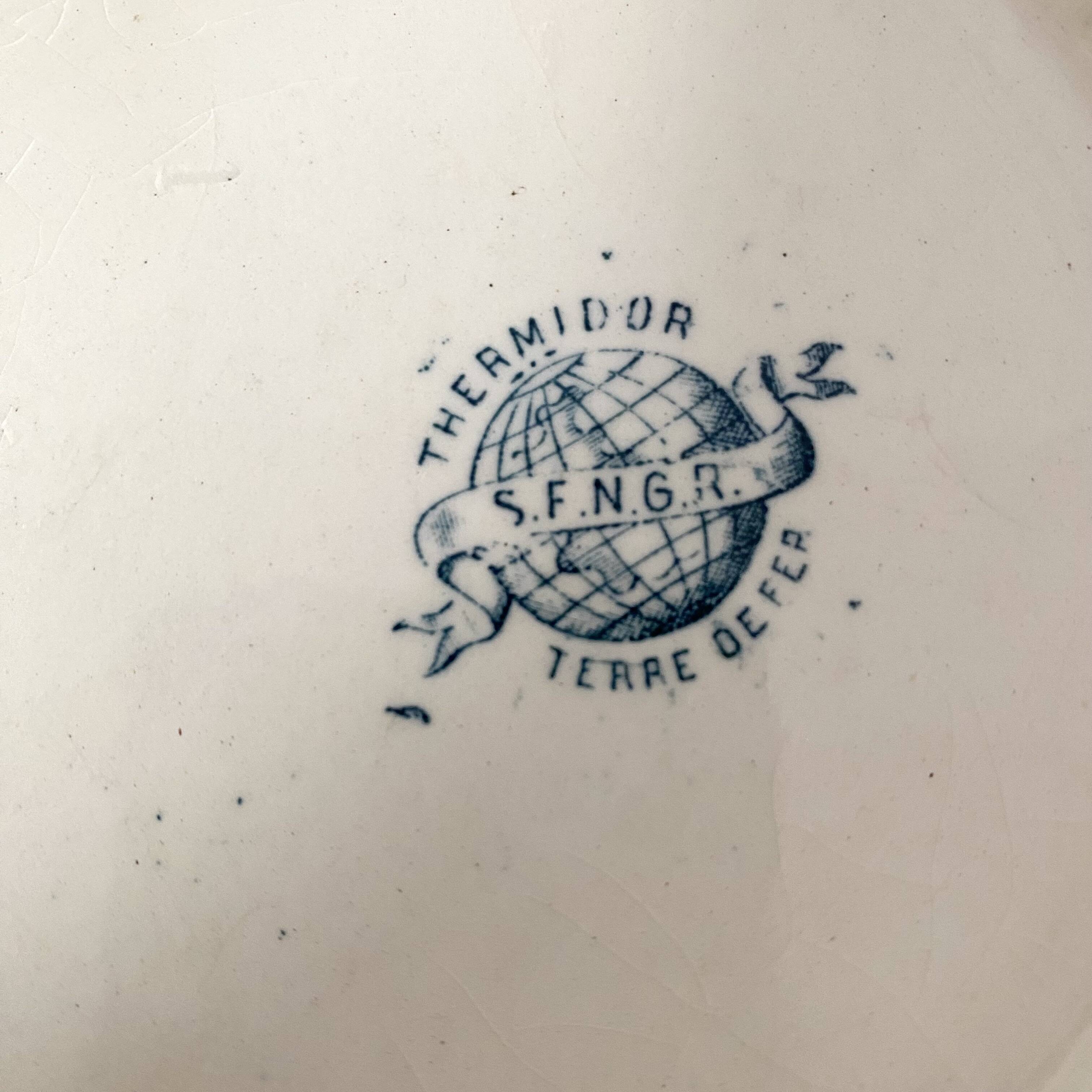 Saladier en terre de fer Niderviller SFNGR , modèle Thermidor