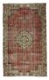 One-of-a-kind turkish handwoven vintage rug - rustic vintage charm 260x 158