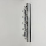 Set of 2 Targetti Sankey chrome wall lamps, 1970s