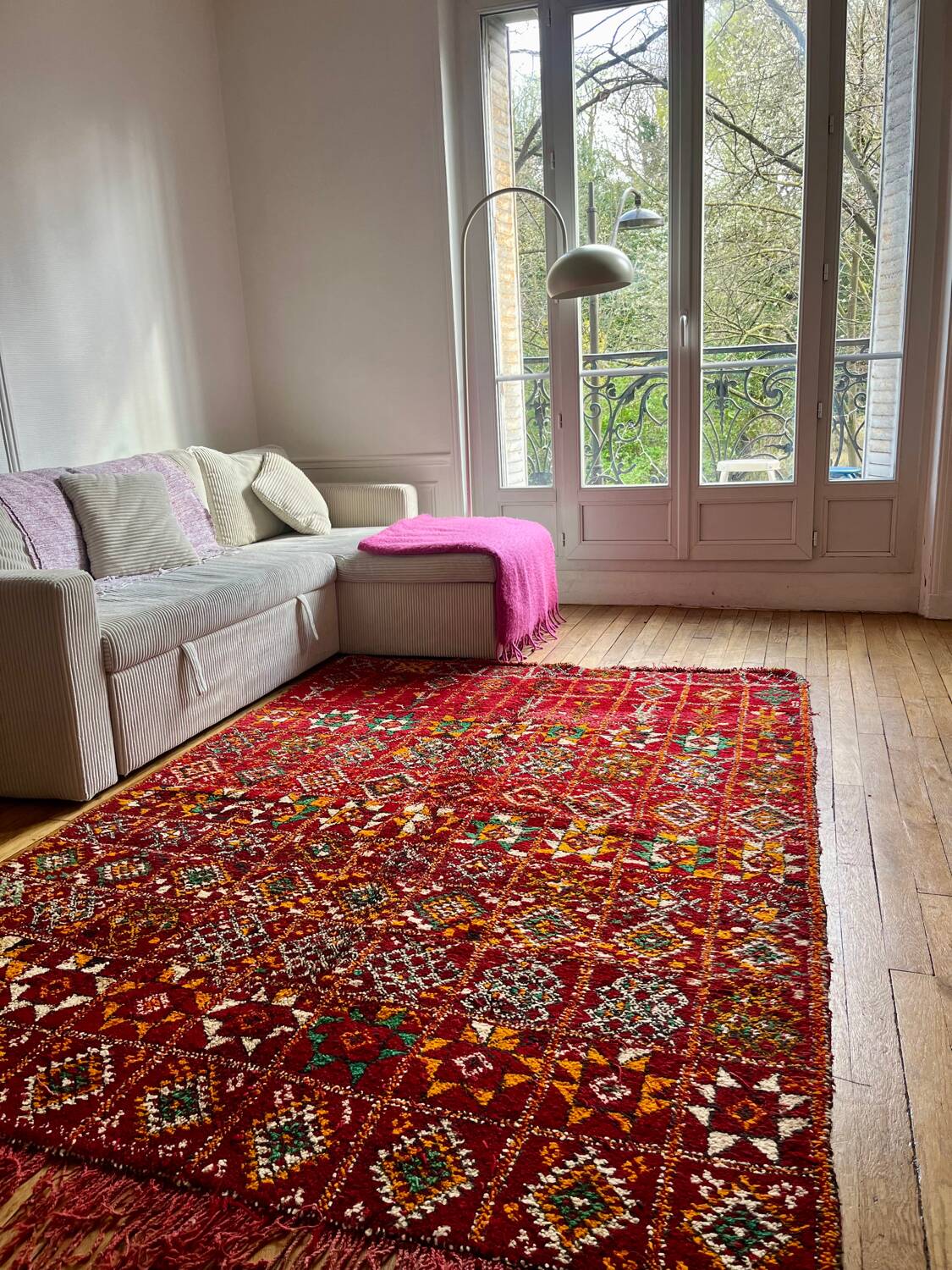 Vintage red Berber rug 170 x 230