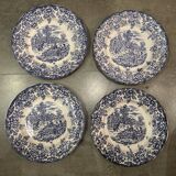 Set of 4 flat PB advertising plates