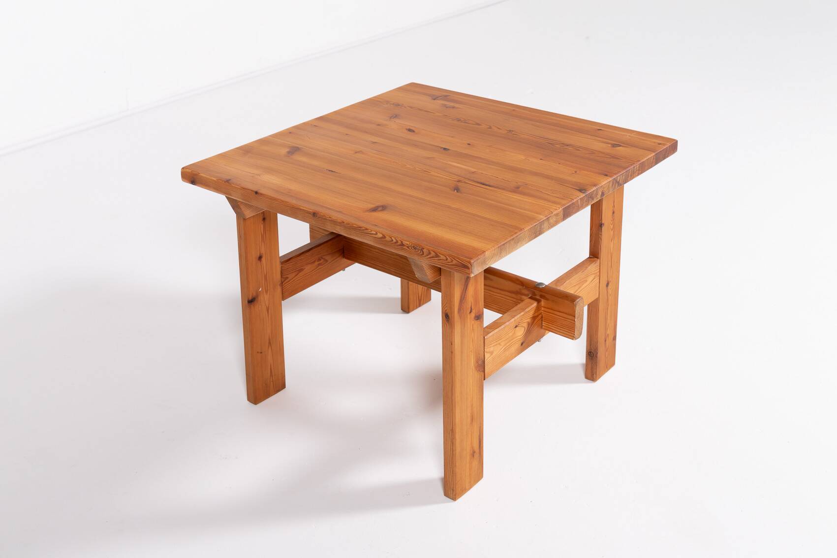 Scandinavian Modern solid pine coffee table